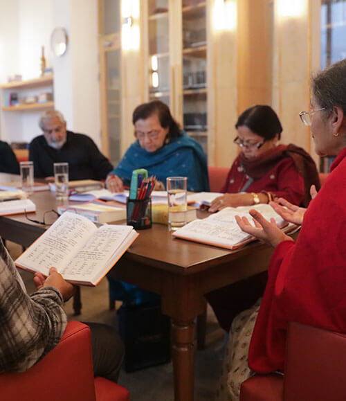 Reading corner at Max Antara Estate 361 clubhouse, Gurgaon