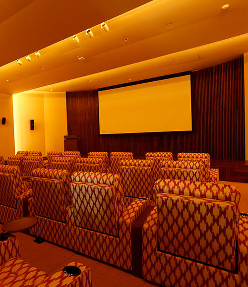 80-seater theatre at Max Antara Senior Living clubhouse, Gurgaon