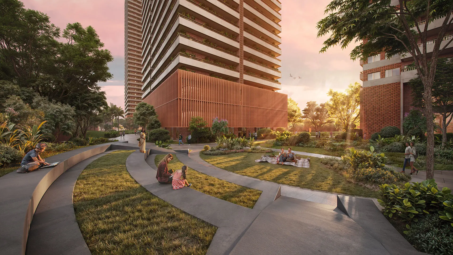 Amphitheatre at Max Antara Estate 361 community plaza