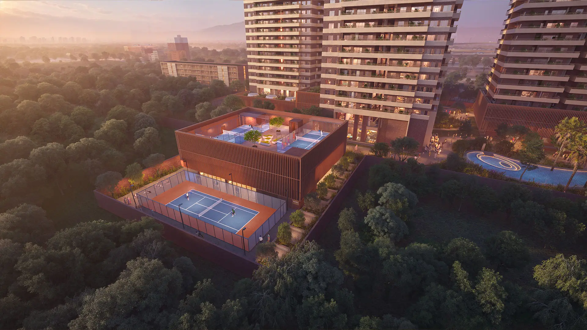 Sports block at Max Antara Senior Living, Sector 36A