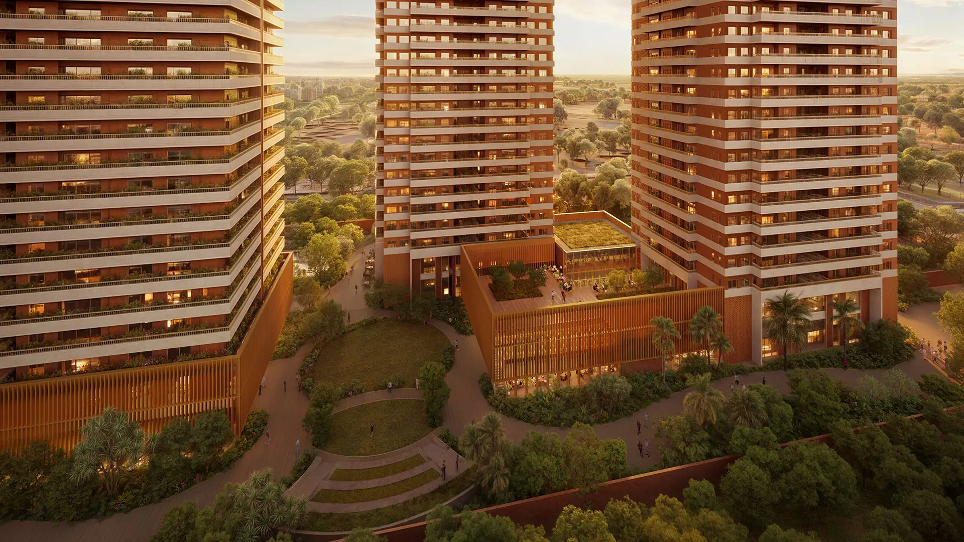 Yoga terrace at Max Antara Estate 361 Gurgaon