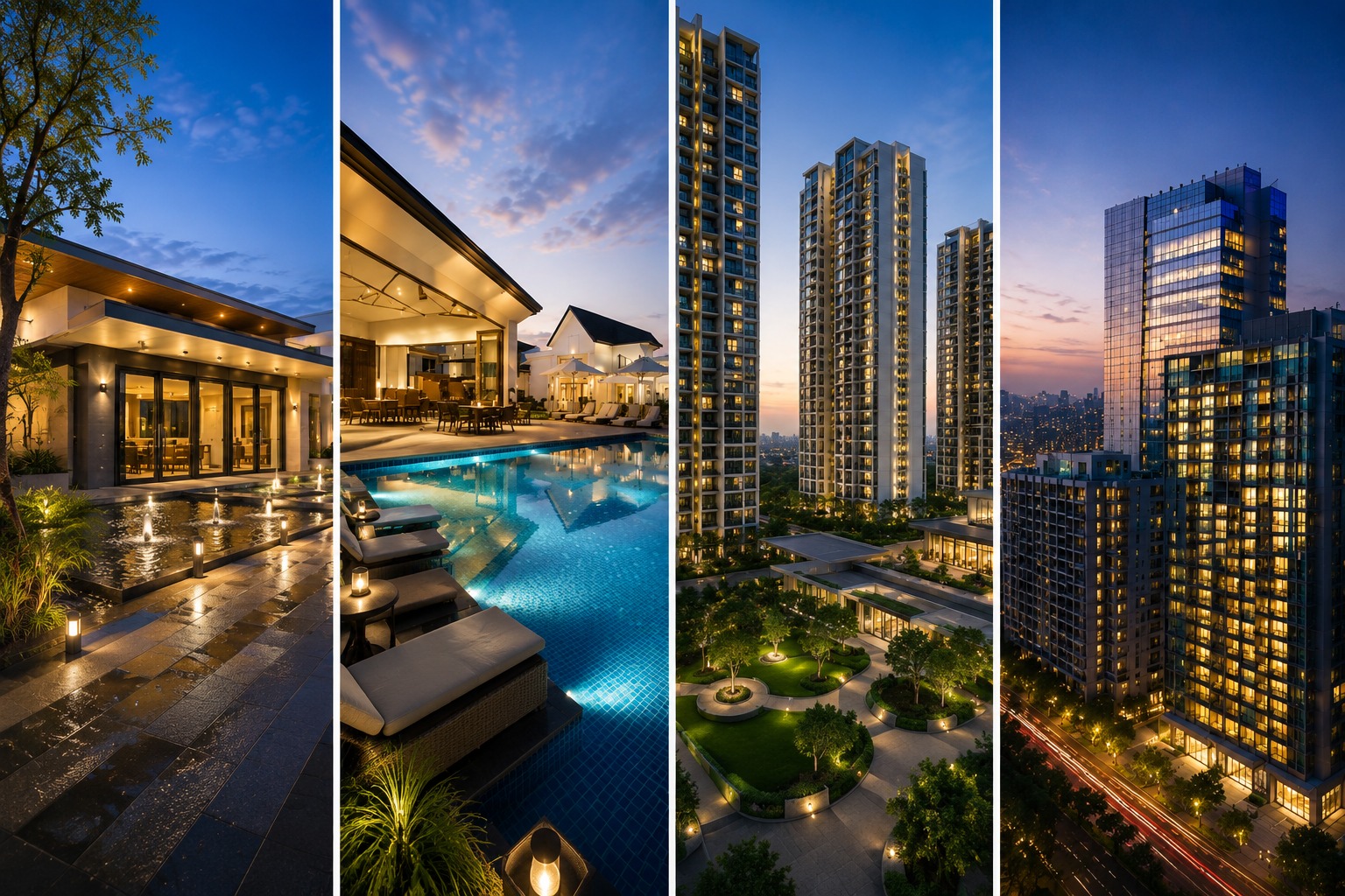 Oberoi Three Sixty North Sector 58 Gurgaon official brochure spread — masterplan, residences, clubhouse, location